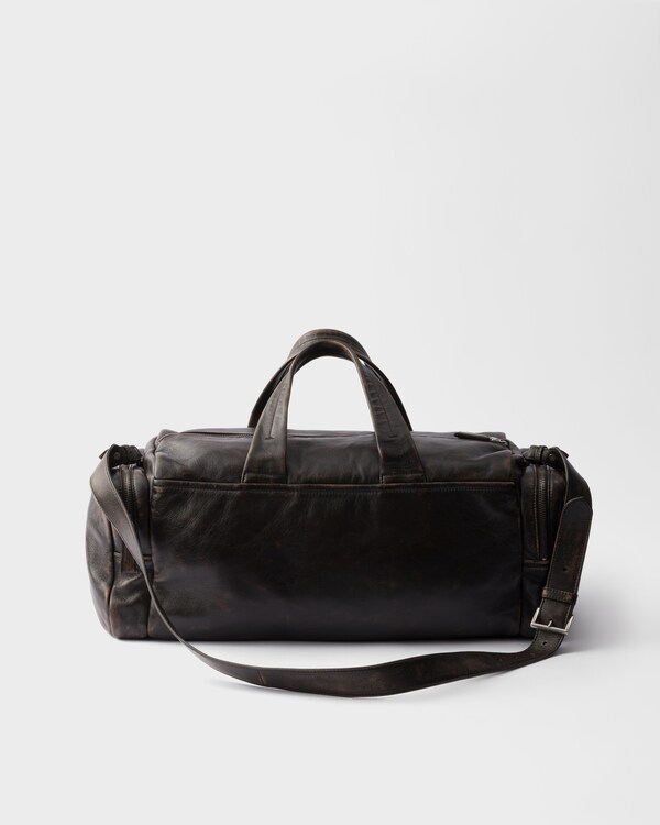 Nappa leather duffel bag - Dark Brown Nappa leather duffel bag - Dark Brown
