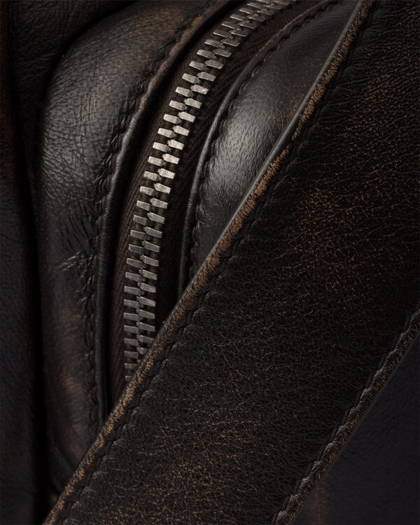 Nappa leather duffel bag - Dark Brown Nappa leather duffel bag - Dark Brown