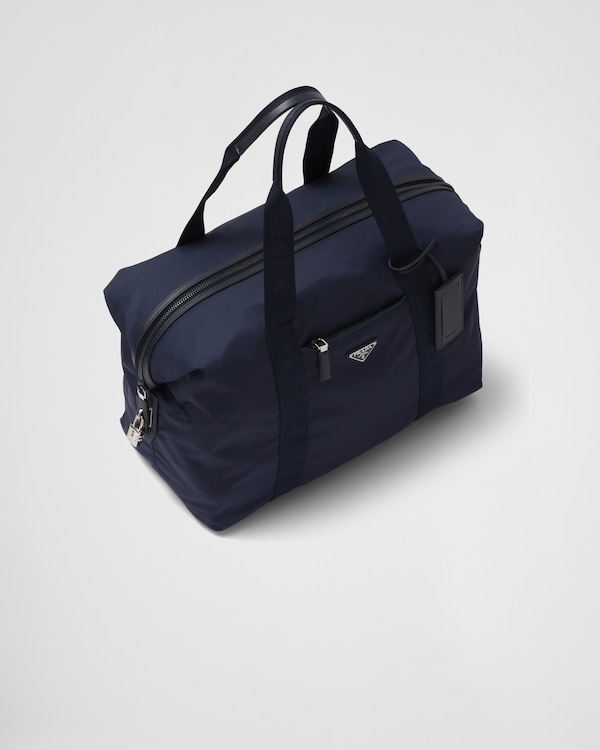 Re-Nylon and Saffiano leather duffle bag Re-Nylon and Saffiano leather duffle bag