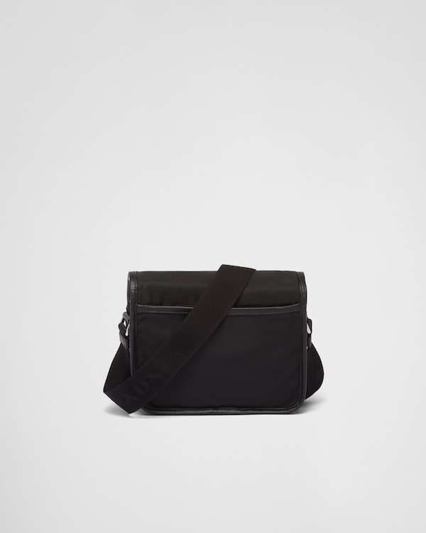 Re-Nylon and Saffiano leather shoulder bag Re-Nylon and Saffiano leather shoulder bag