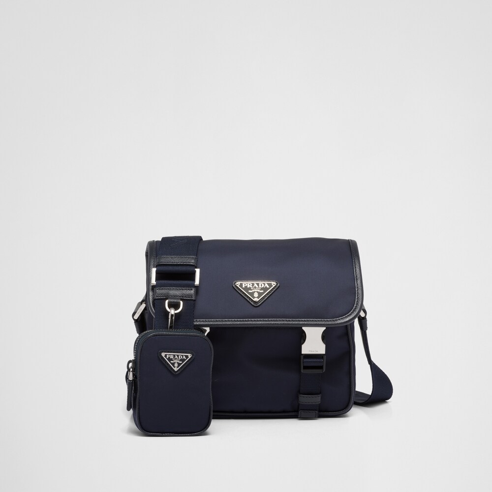 Prada Re-Nylon and Saffiano leather shoulder bag 1