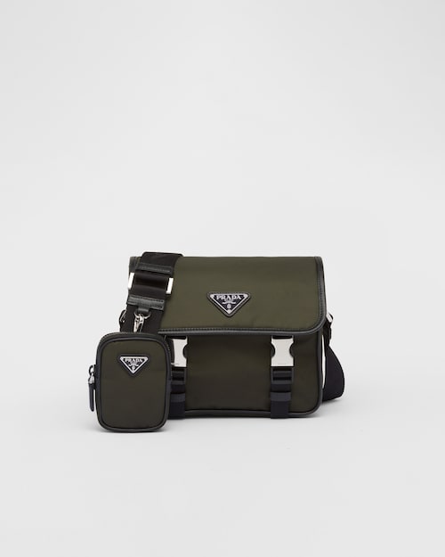 Prada Re-Nylon and Saffiano leather shoulder bag 1