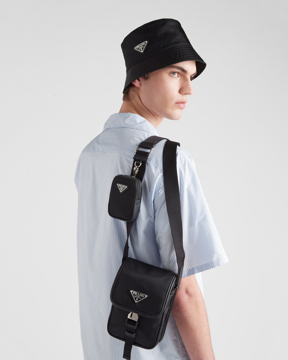 nylon saffiano bolsa