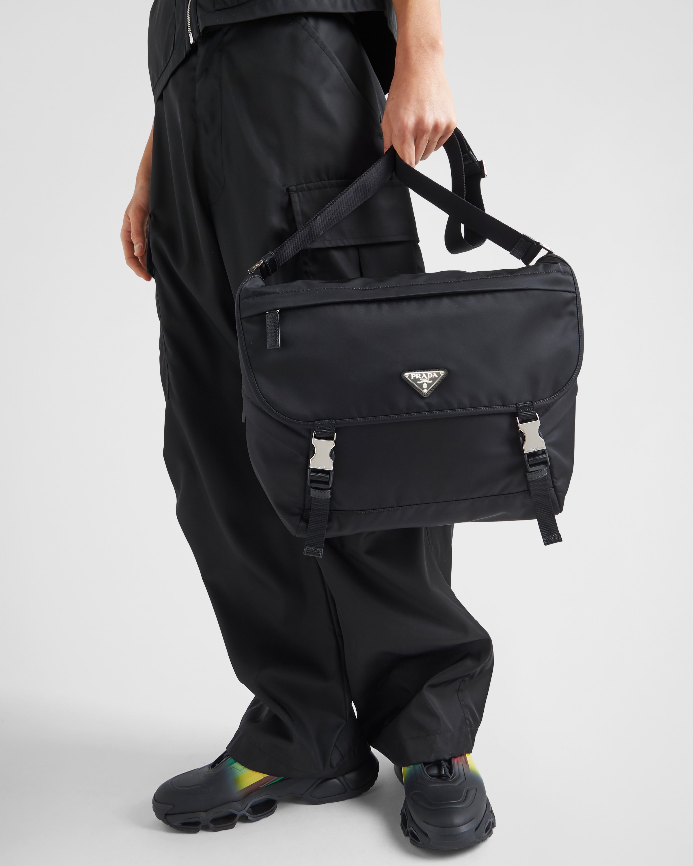 Prada Re\u002DNylon and Saffiano shoulder bag 8