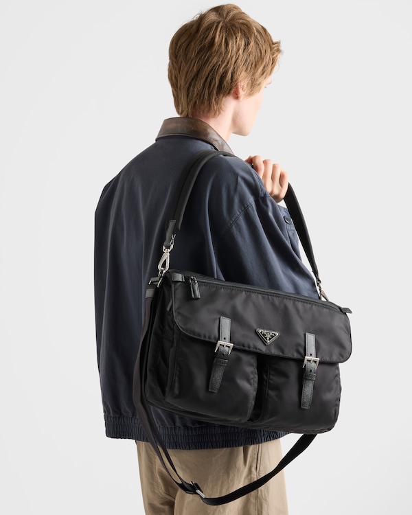 Re-Nylon shoulder bag - Black Re-Nylon shoulder bag - Black