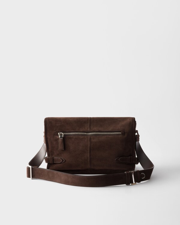 Suede shoulder bag - Dark Brown Suede shoulder bag - Dark Brown