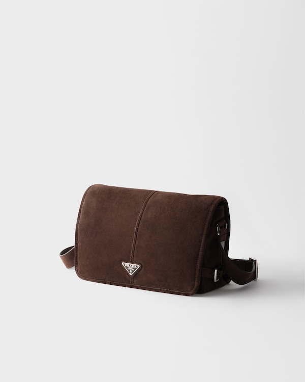Suede shoulder bag - Dark Brown Suede shoulder bag - Dark Brown