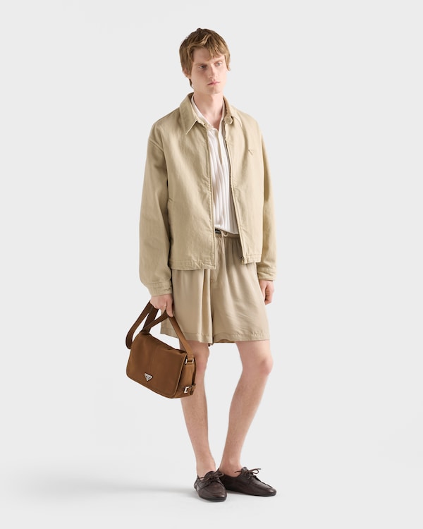 Nubuck leather shoulder bag - Cocoa Brown Nubuck leather shoulder bag - Cocoa Brown