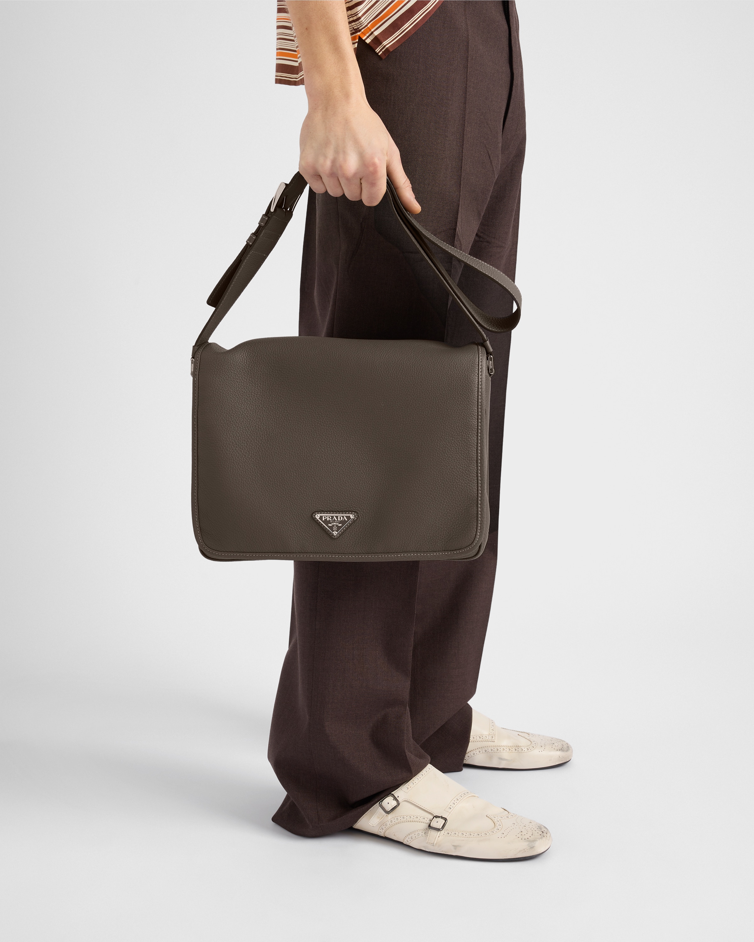 Prada Leather Mini Bag | Brown | FARFETCH