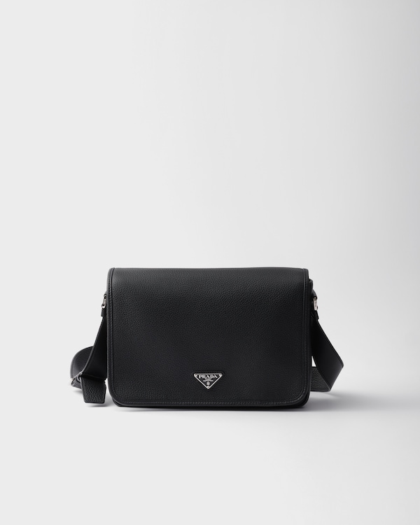 Black Leather Shoulder Bag | PRADA