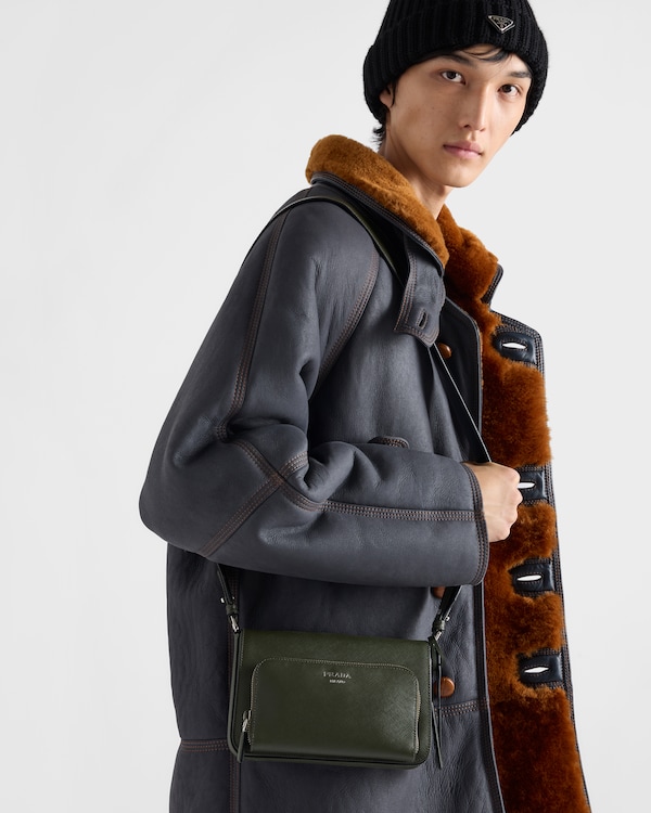 Saffiano leather shoulder bag - Forest Saffiano leather shoulder bag - Forest