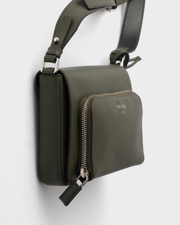 Saffiano leather shoulder bag - Forest Saffiano leather shoulder bag - Forest