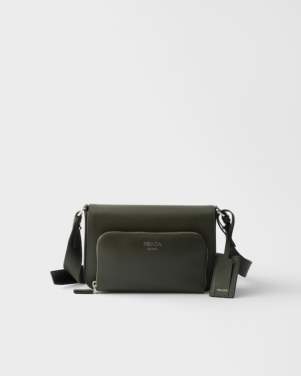 Saffiano leather shoulder bag - Forest Saffiano leather shoulder bag - Forest