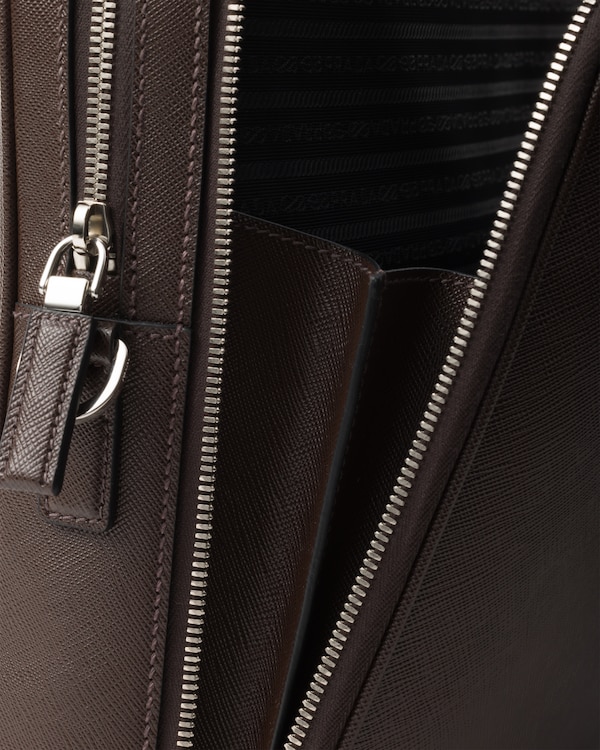 Saffiano leather briefcase Saffiano leather briefcase