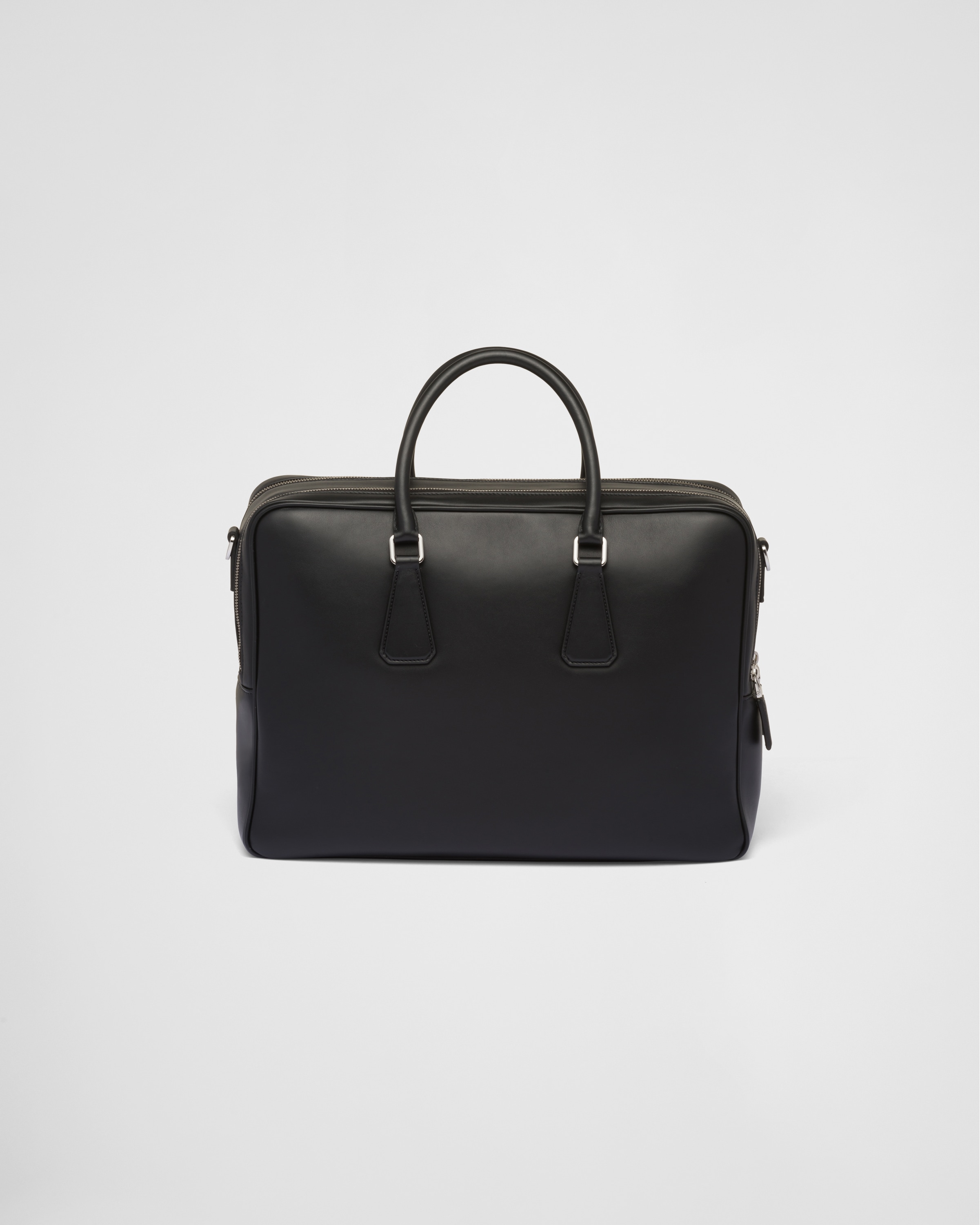 Black Leather Briefcase PRADA