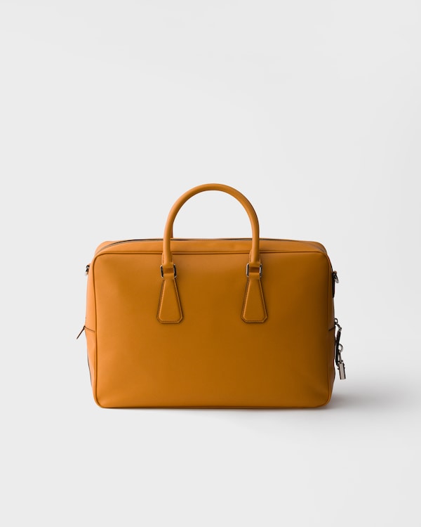Saffiano leather work bag - Amber Saffiano leather work bag - Amber