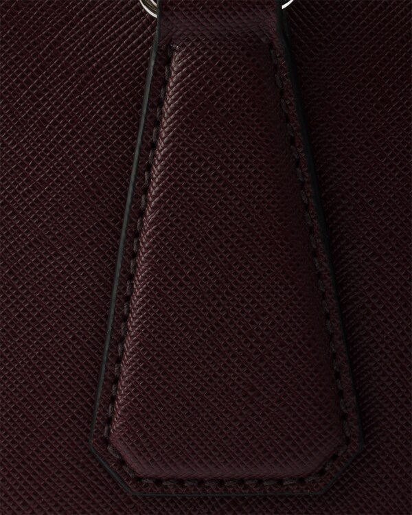 حقيبة ملفات من جلد سافيانو - برغندي حقيبة ملفات من جلد سافيانو - برغندي