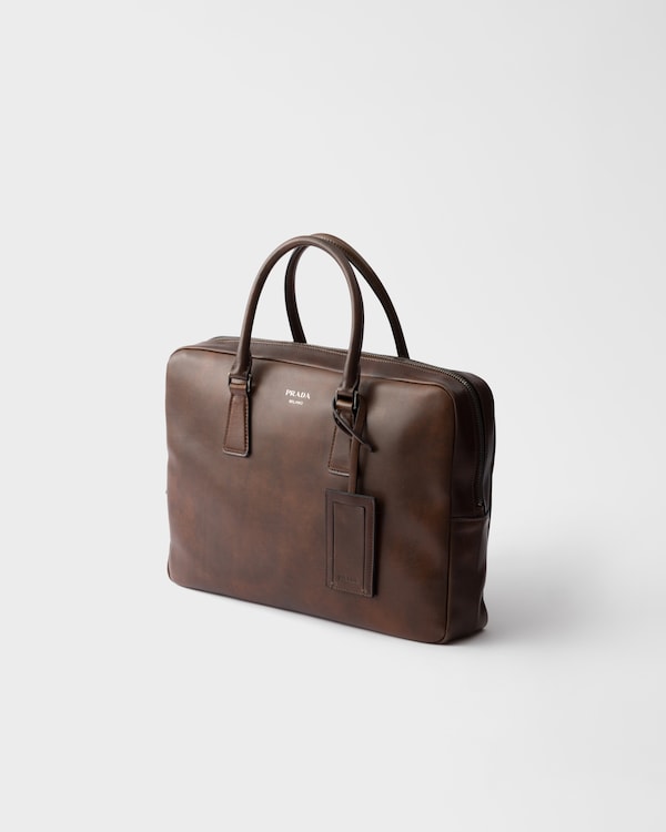 Leather work bag - Cocoa Brown Leather work bag - Cocoa Brown