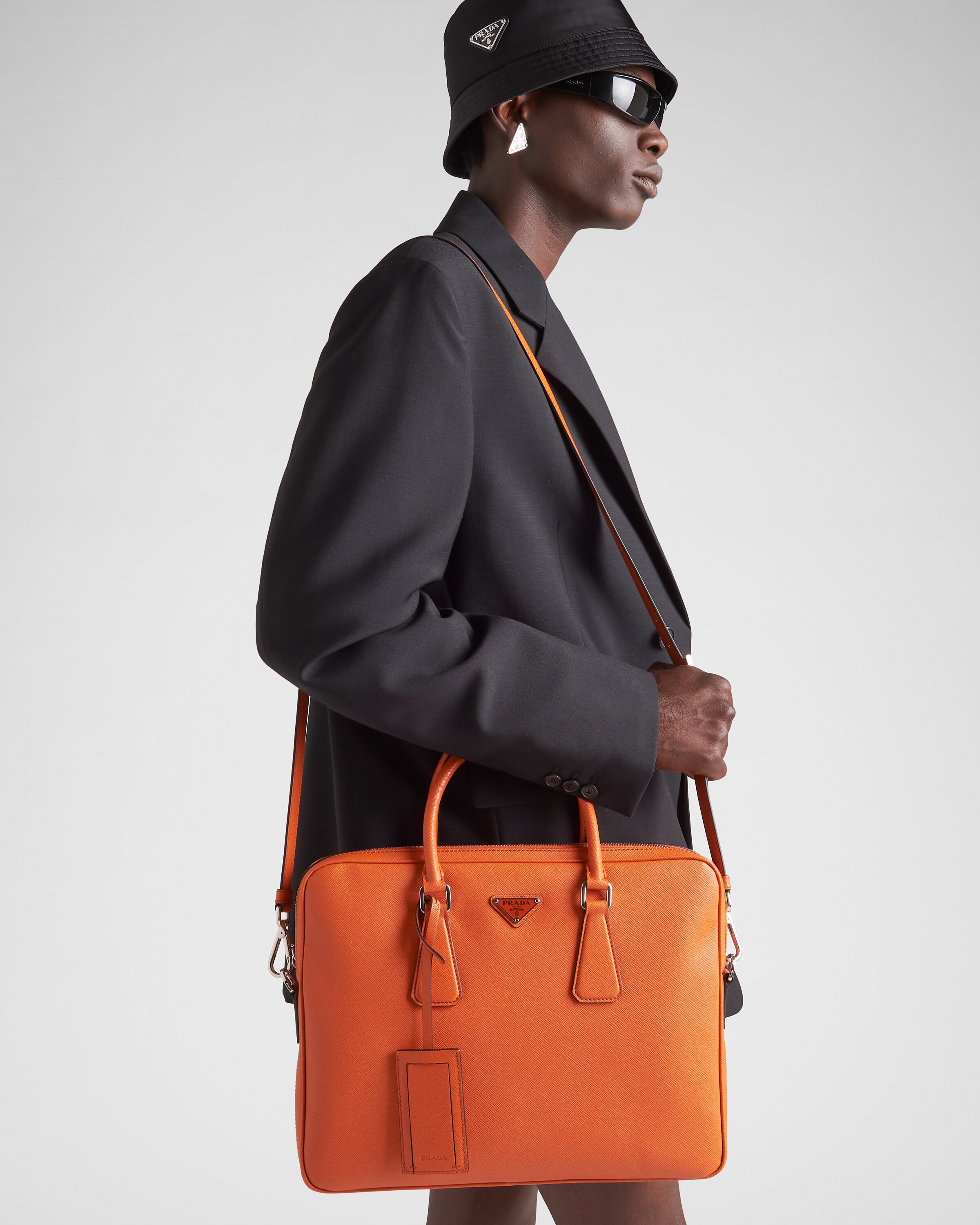 Prada best sale papaya bag