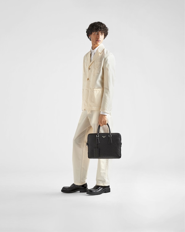 Ostrich leather briefcase Ostrich leather briefcase
