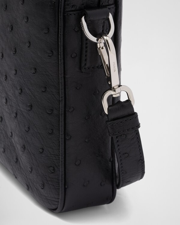 Ostrich leather briefcase Ostrich leather briefcase