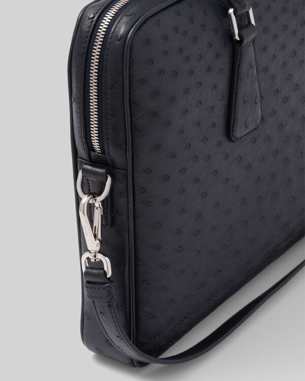 حقيبة ملفات من جلد النعام حقيبة ملفات من جلد النعام