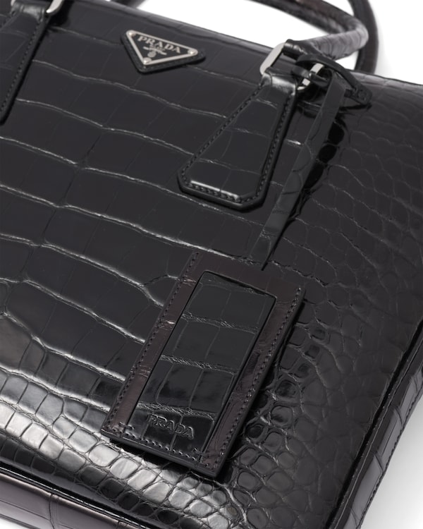 Crocodile leather briefcase Crocodile leather briefcase