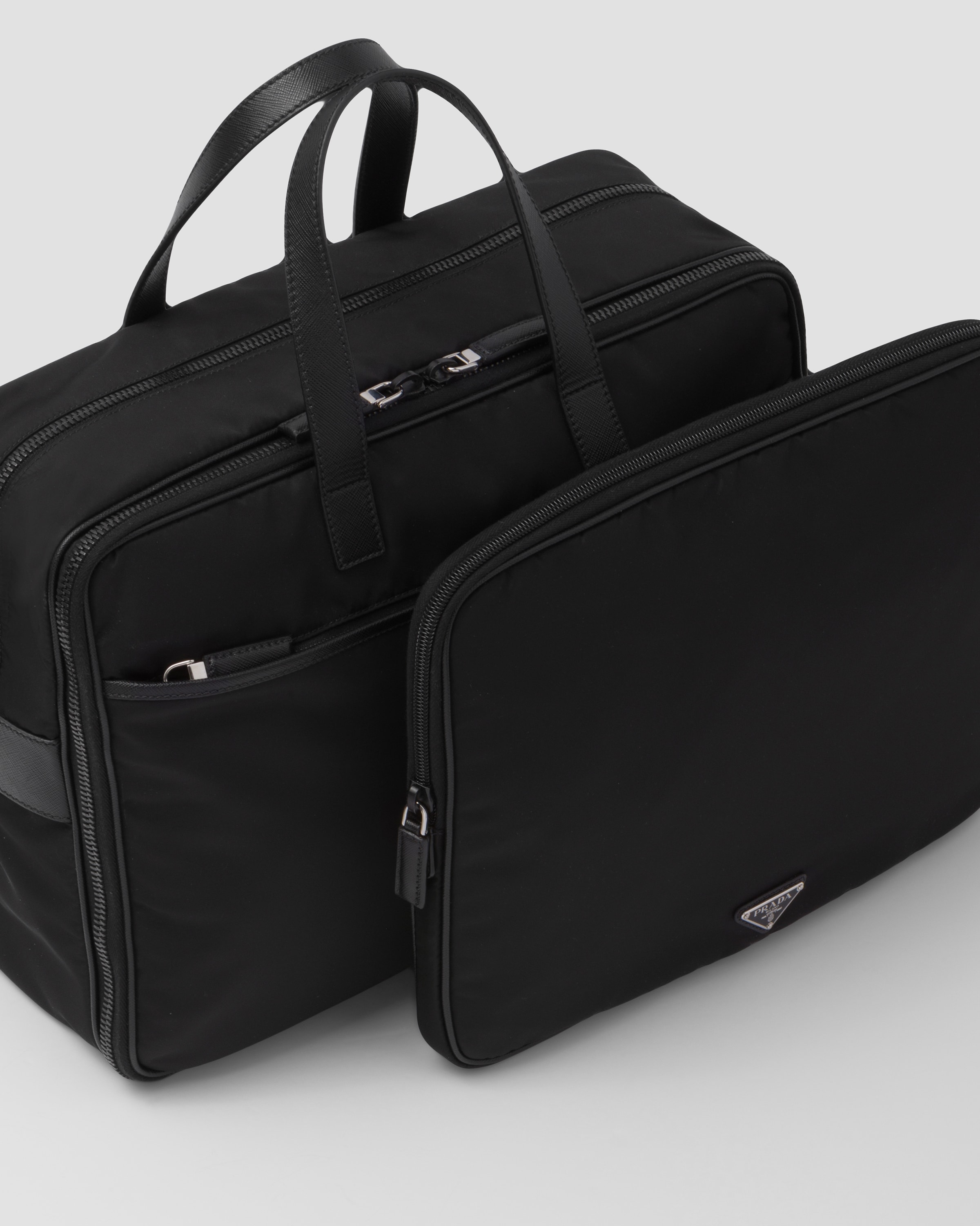 Prada outlet briefcase nylon