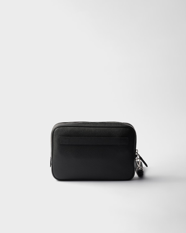 حقيبة بوشيه من الجلد - أسود حقيبة بوشيه من الجلد - أسود