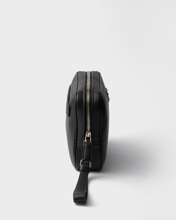 حقيبة بوشيه من الجلد - أسود حقيبة بوشيه من الجلد - أسود