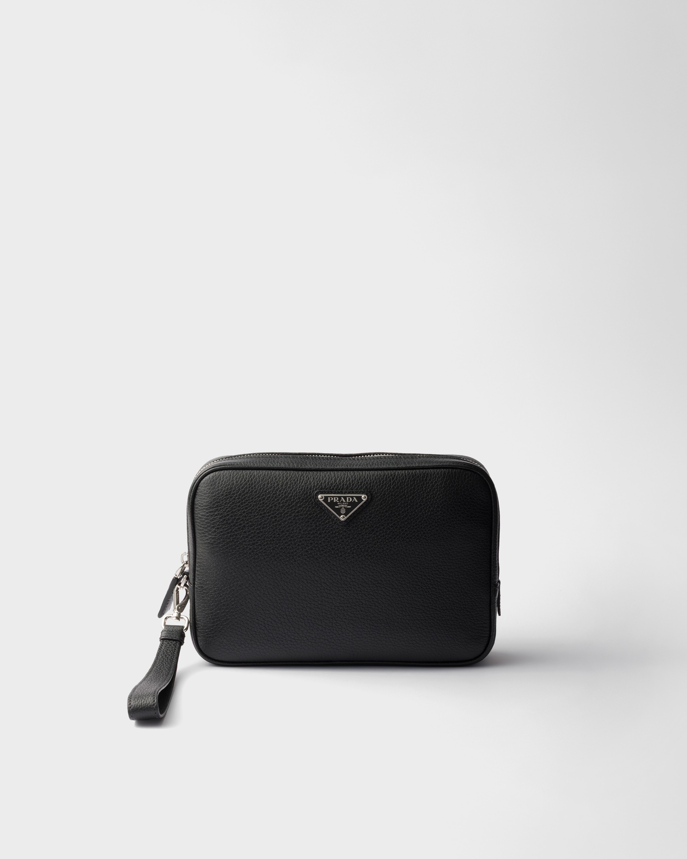 ★PRADA Leather Pouch Black★ Prada Leather Pouch | Saks Fifth Avenue