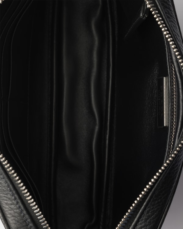 حقيبة بوشيه من الجلد - أسود حقيبة بوشيه من الجلد - أسود