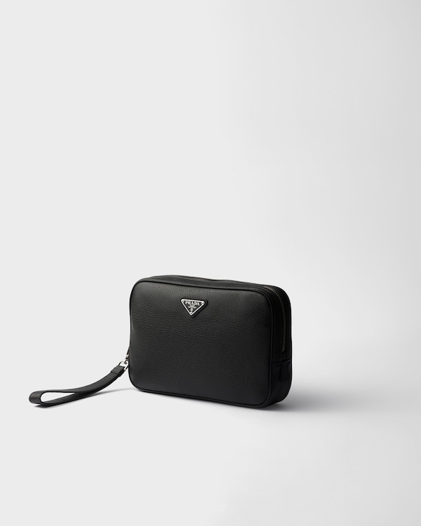 حقيبة بوشيه من الجلد - أسود حقيبة بوشيه من الجلد - أسود