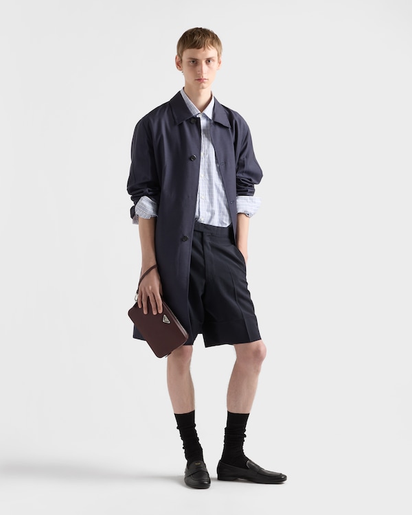 Saffiano Leather Clutch - Burgundy Saffiano Leather Clutch - Burgundy