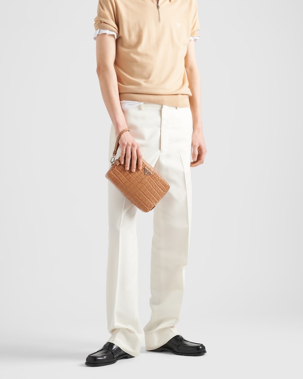 كيس من جلد التمساح - طبيعي كيس من جلد التمساح - طبيعي