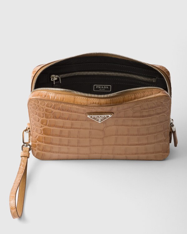 كيس من جلد التمساح - طبيعي كيس من جلد التمساح - طبيعي