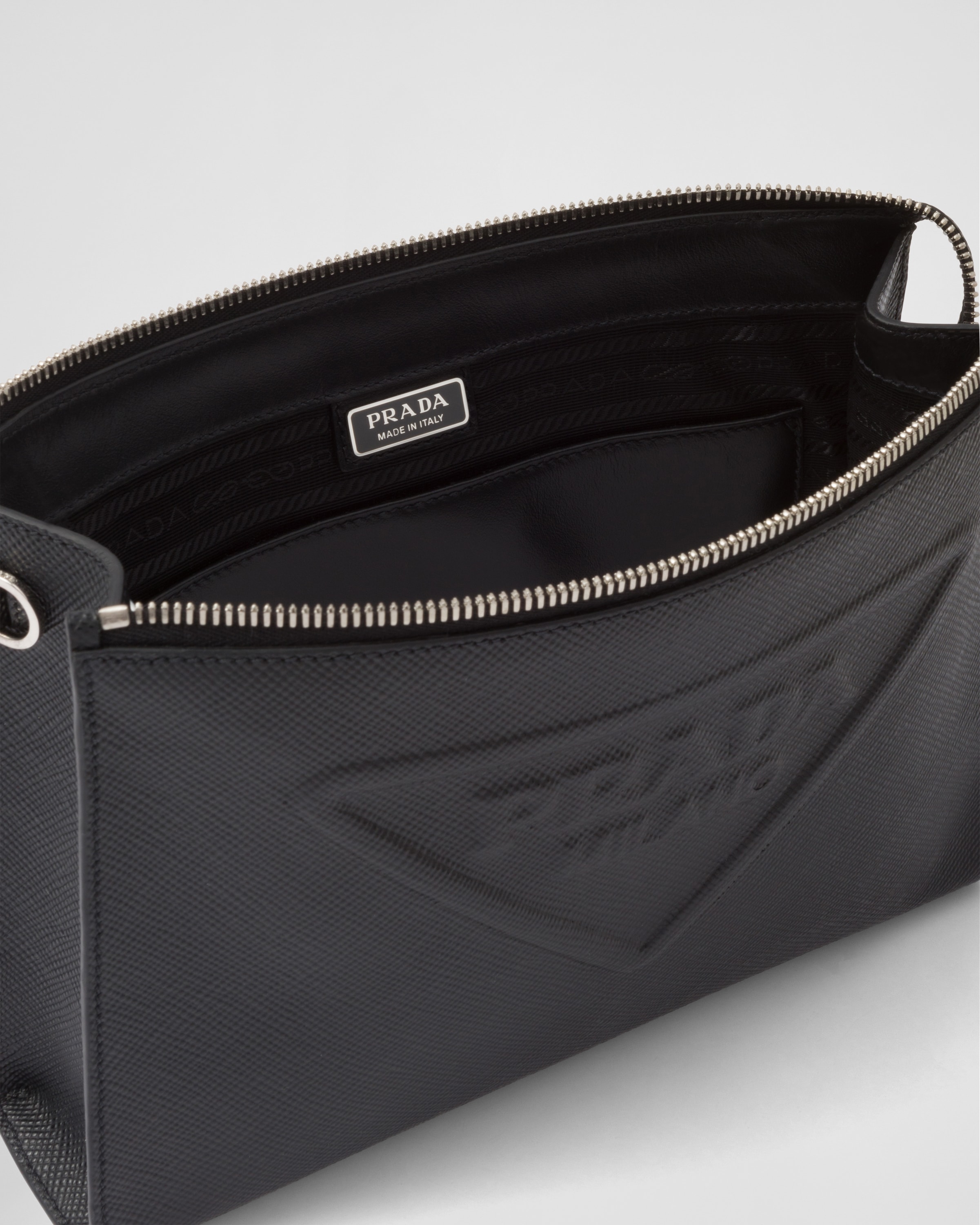 Prada deals saffiano pouch