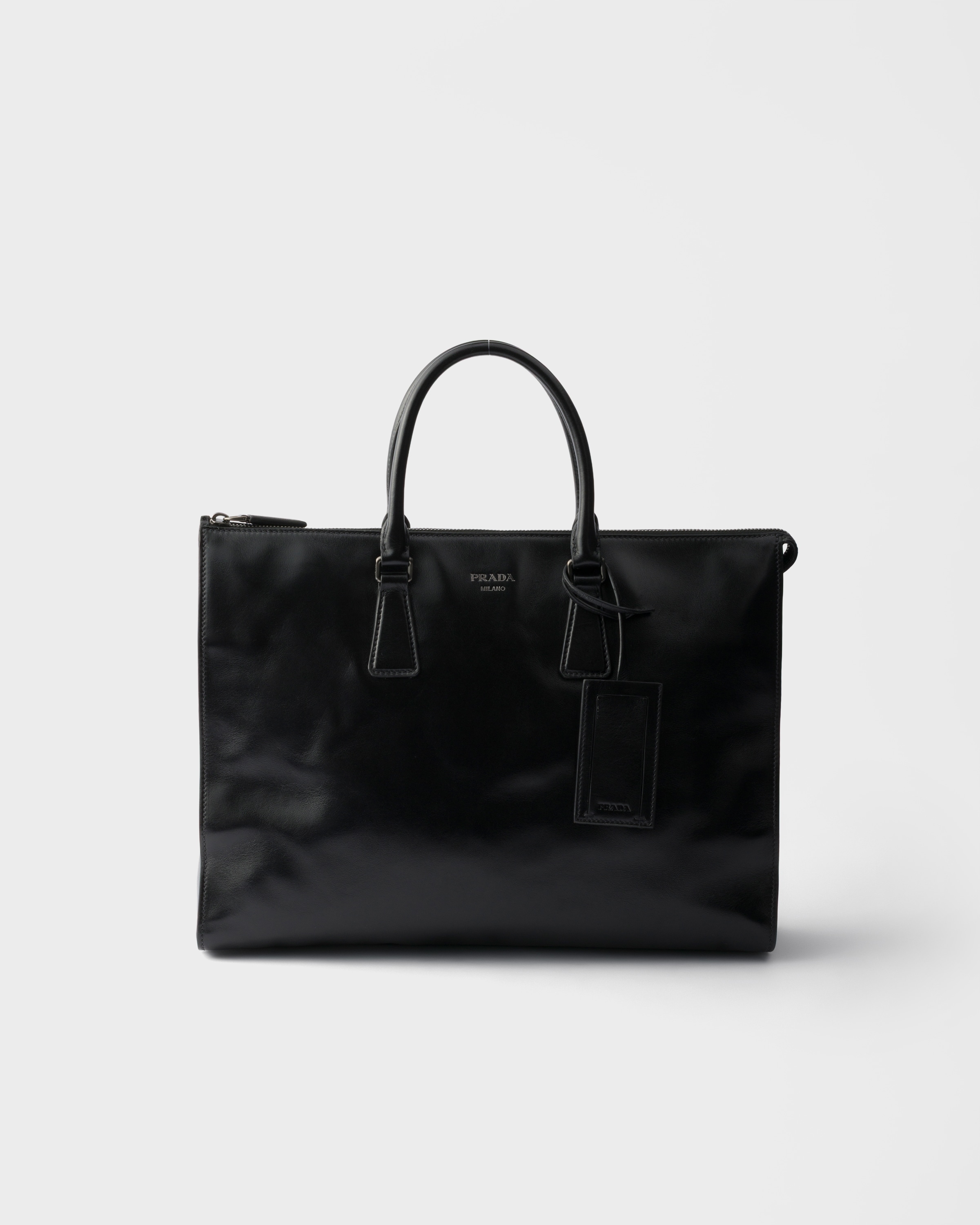 正規品/鑑定済　PRADA ブラックレザートートバッグ ブラック レザー トートバッグ | PRADA - 日本