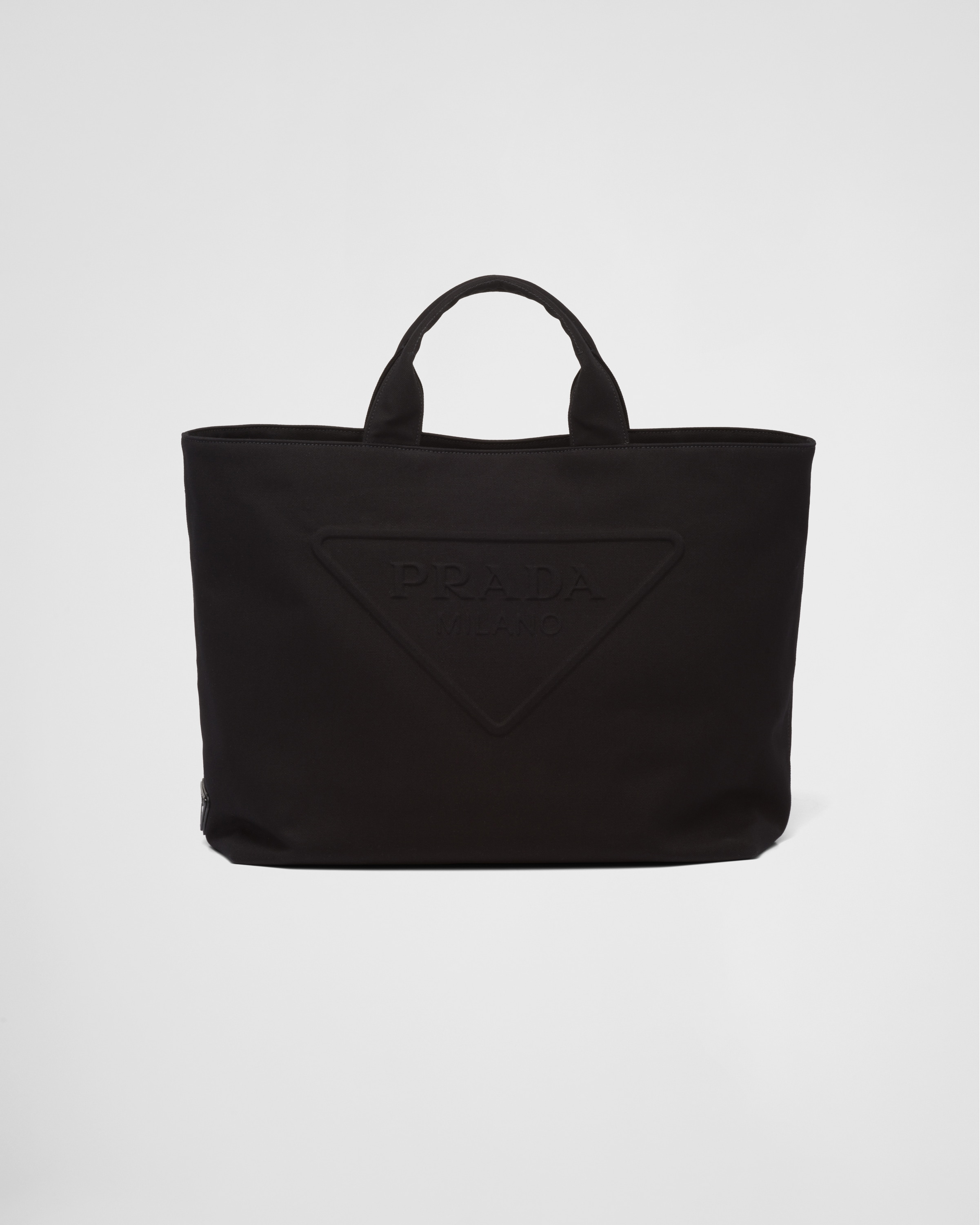 Prada black deals canvas bag