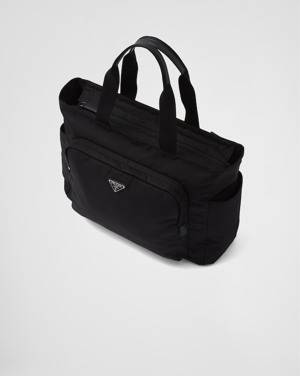 Saffiano leather and Re-Nylon tote bag Saffiano leather and Re-Nylon tote bag
