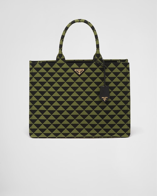 Prada Bolso tote Prada Symbole de tela bordada 1