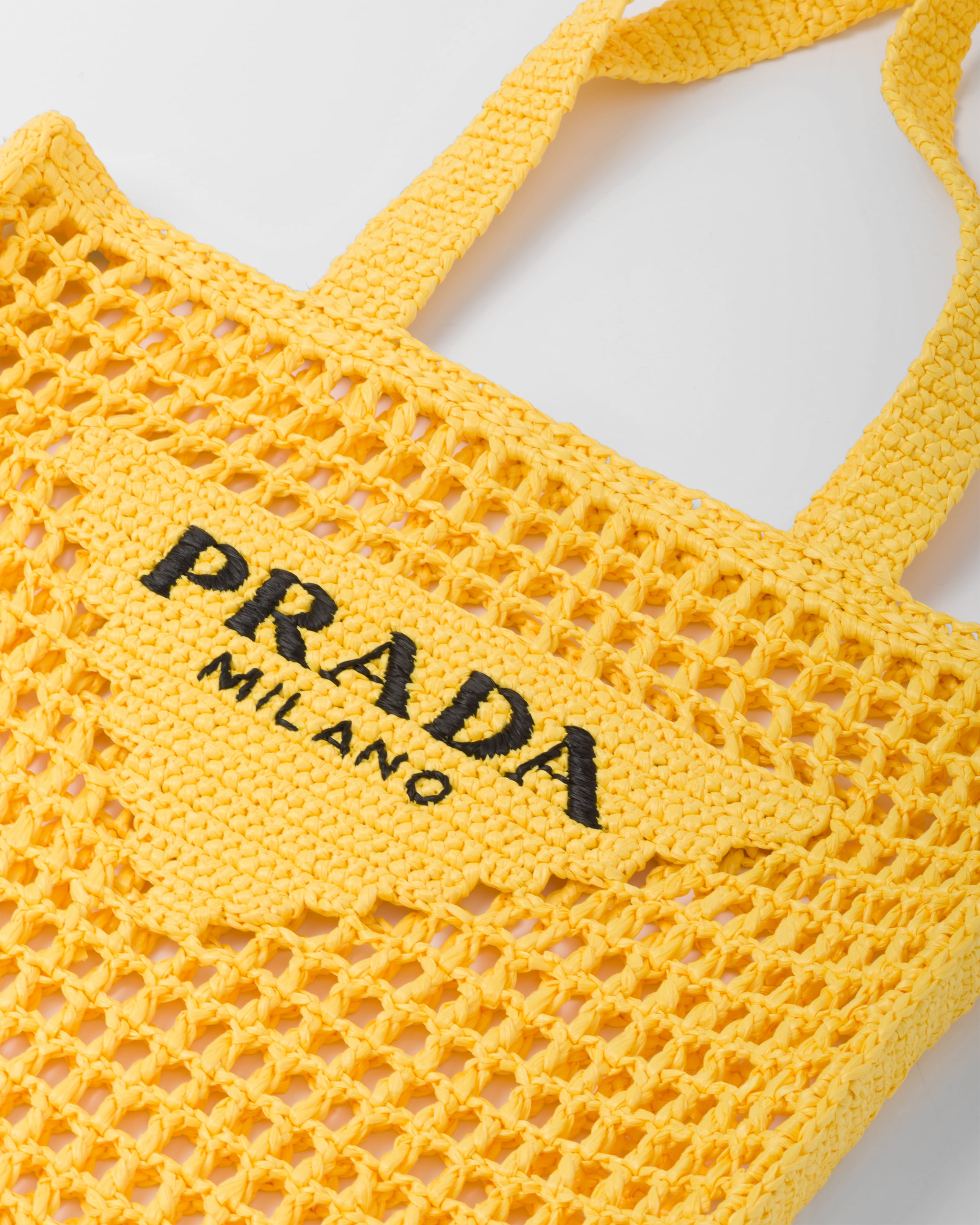 Prada Red Jersey Fabric Logo Shoulder Shopping Tote Bag main image 0