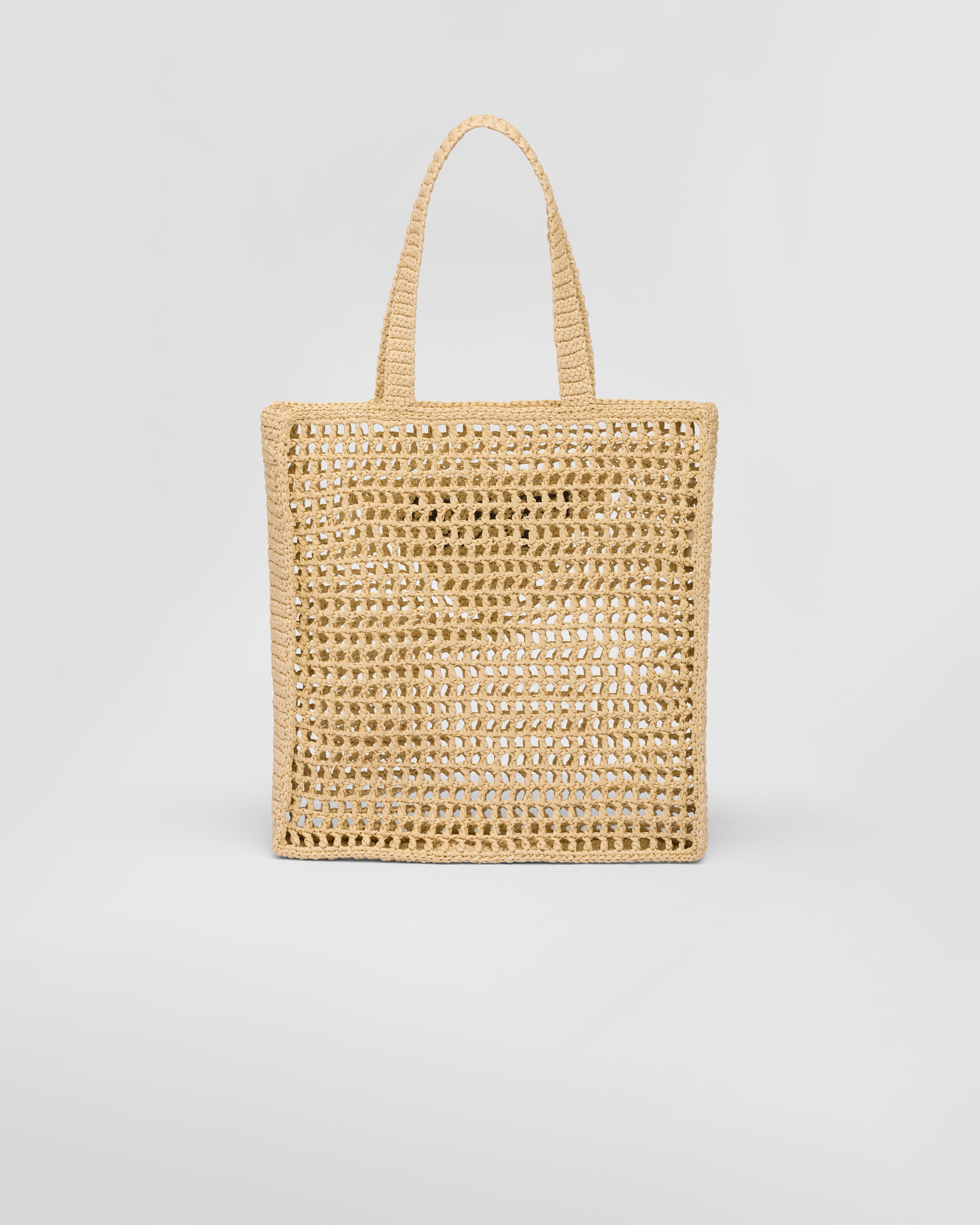 Prada Raffia Basket Tote Bag (Natural)