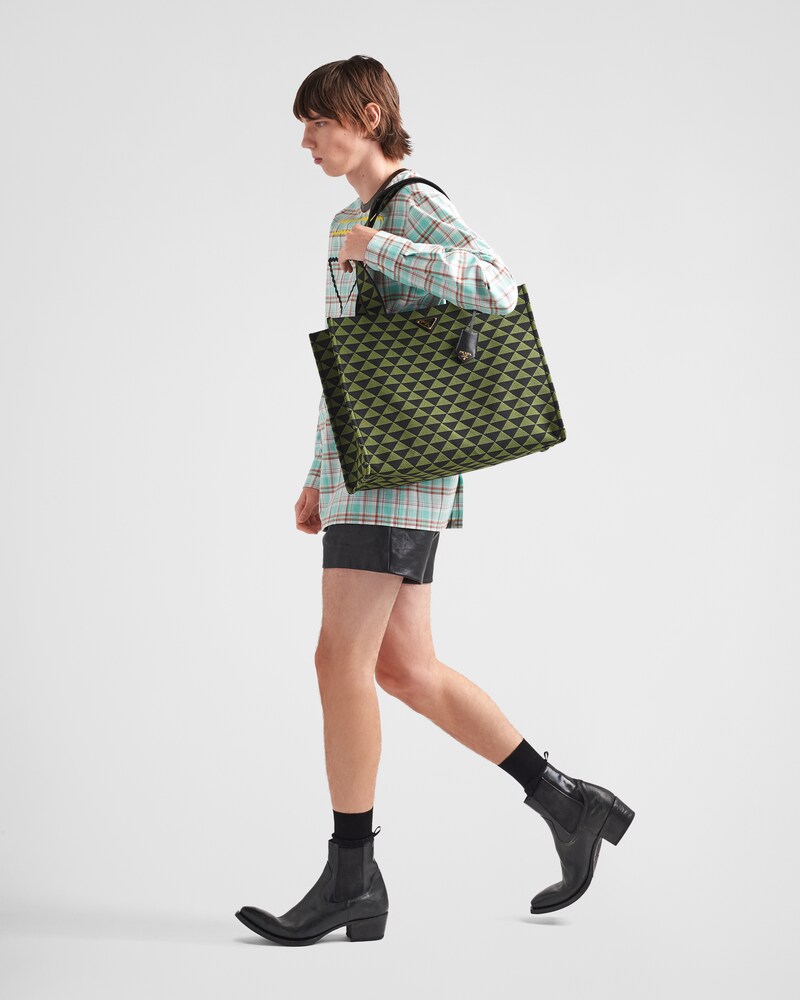 プラダ メンズ】ナイロン＆レザーバッグ｜PRADA