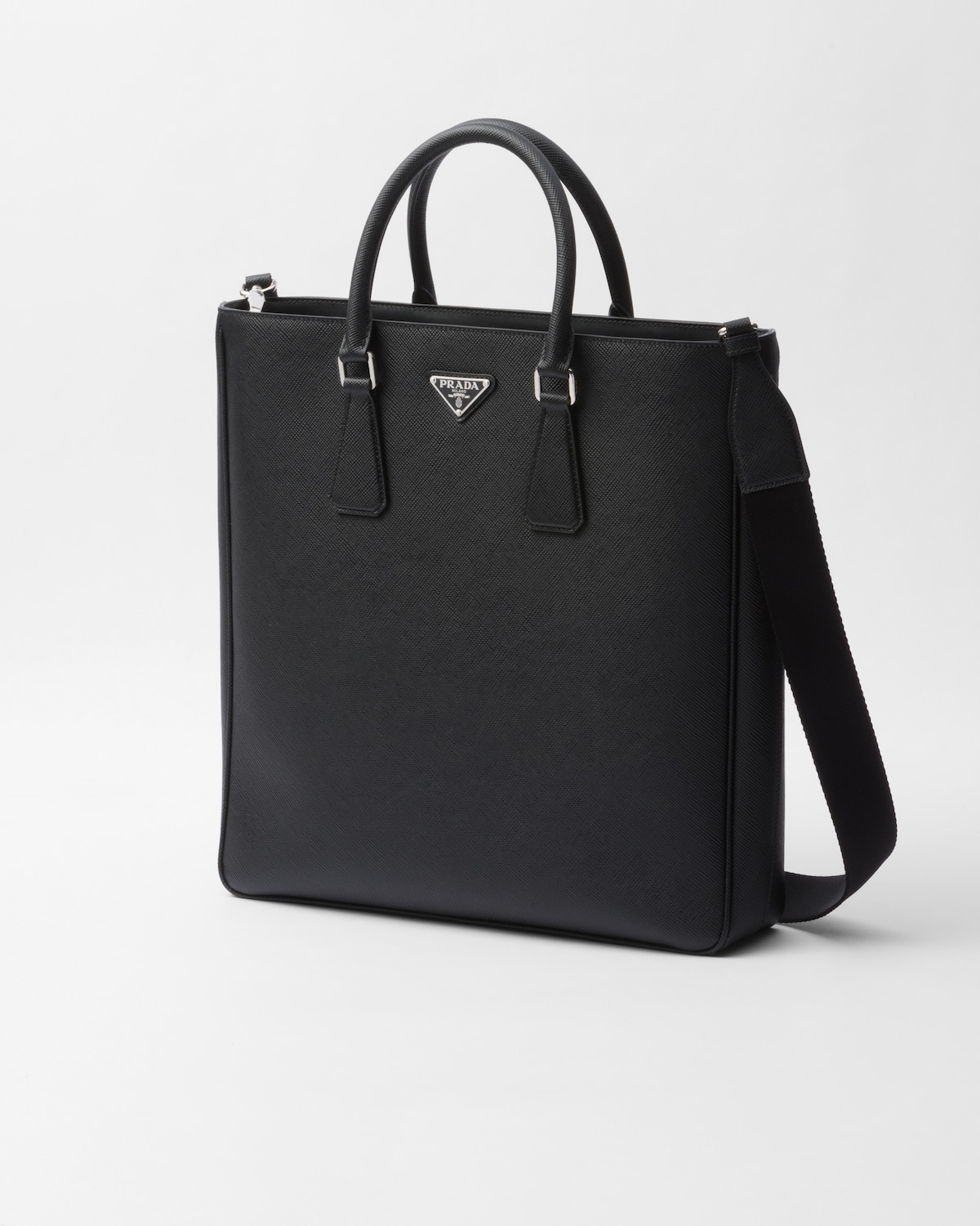 黑色 Saffiano皮革托特包 | PRADA