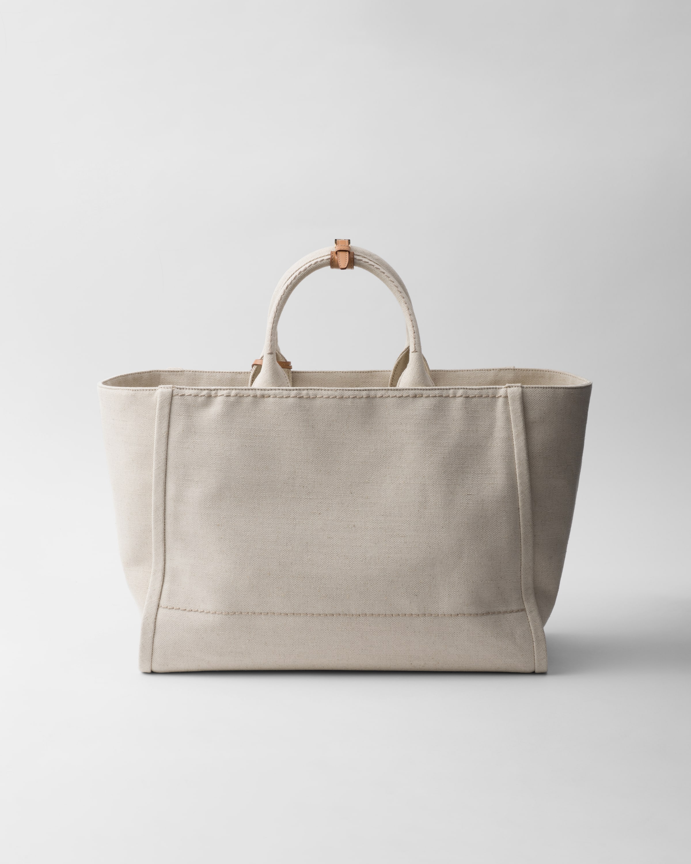 ナチュラル リネン混紡 トートバッグ | PRADA