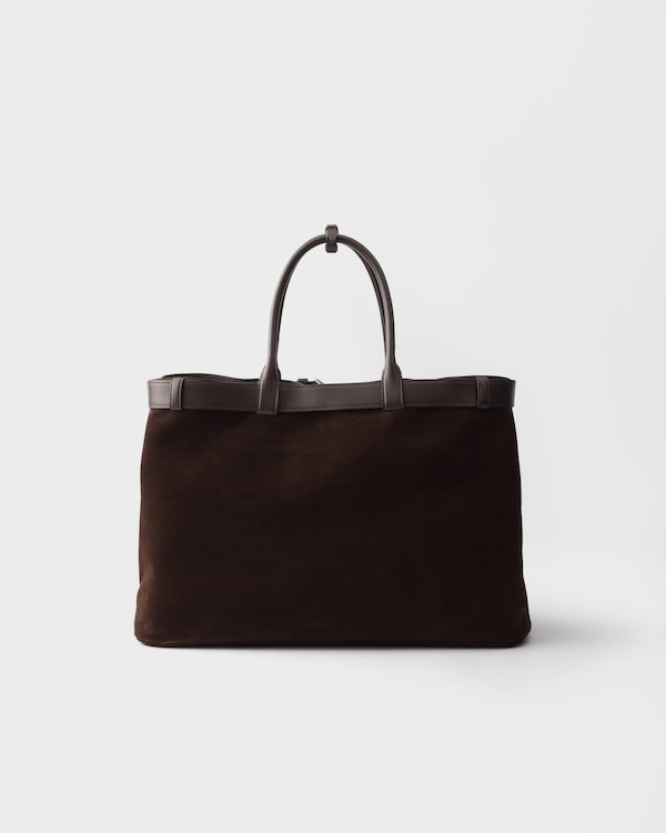 Prada Buckle suede bag with belt - Dark Brown Prada Buckle suede bag with belt - Dark Brown