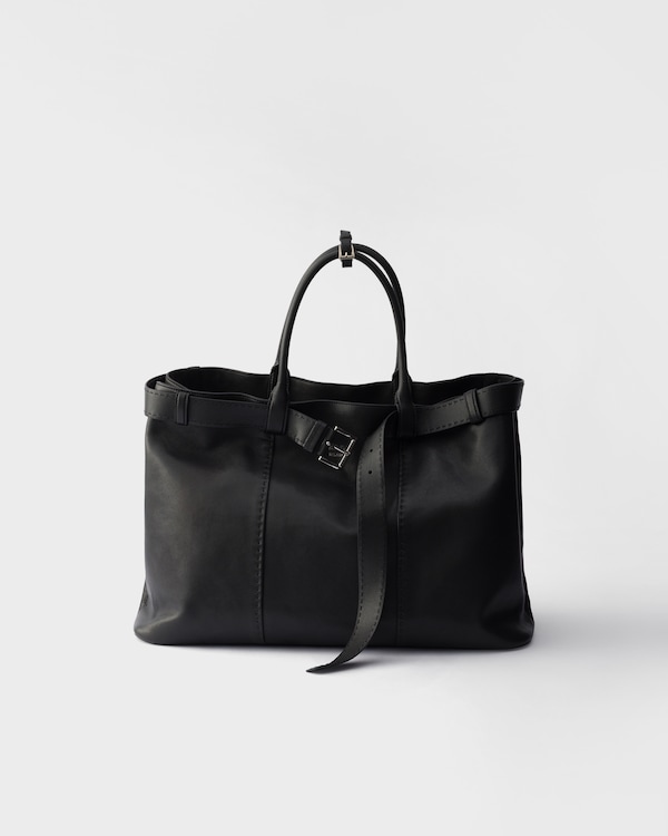 Prada Buckle antiqued nappa leather bag - Black Prada Buckle antiqued nappa leather bag - Black
