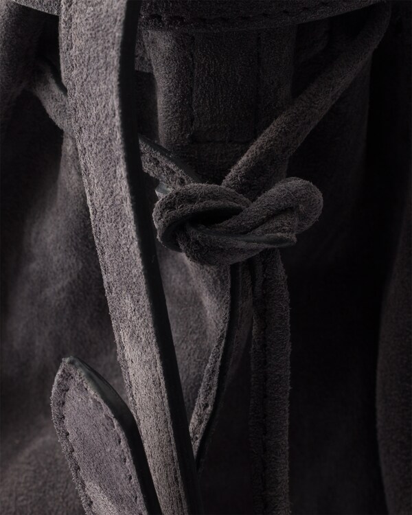Prada Bonnie suede tote bag - Anthracite Gray Prada Bonnie suede tote bag - Anthracite Gray