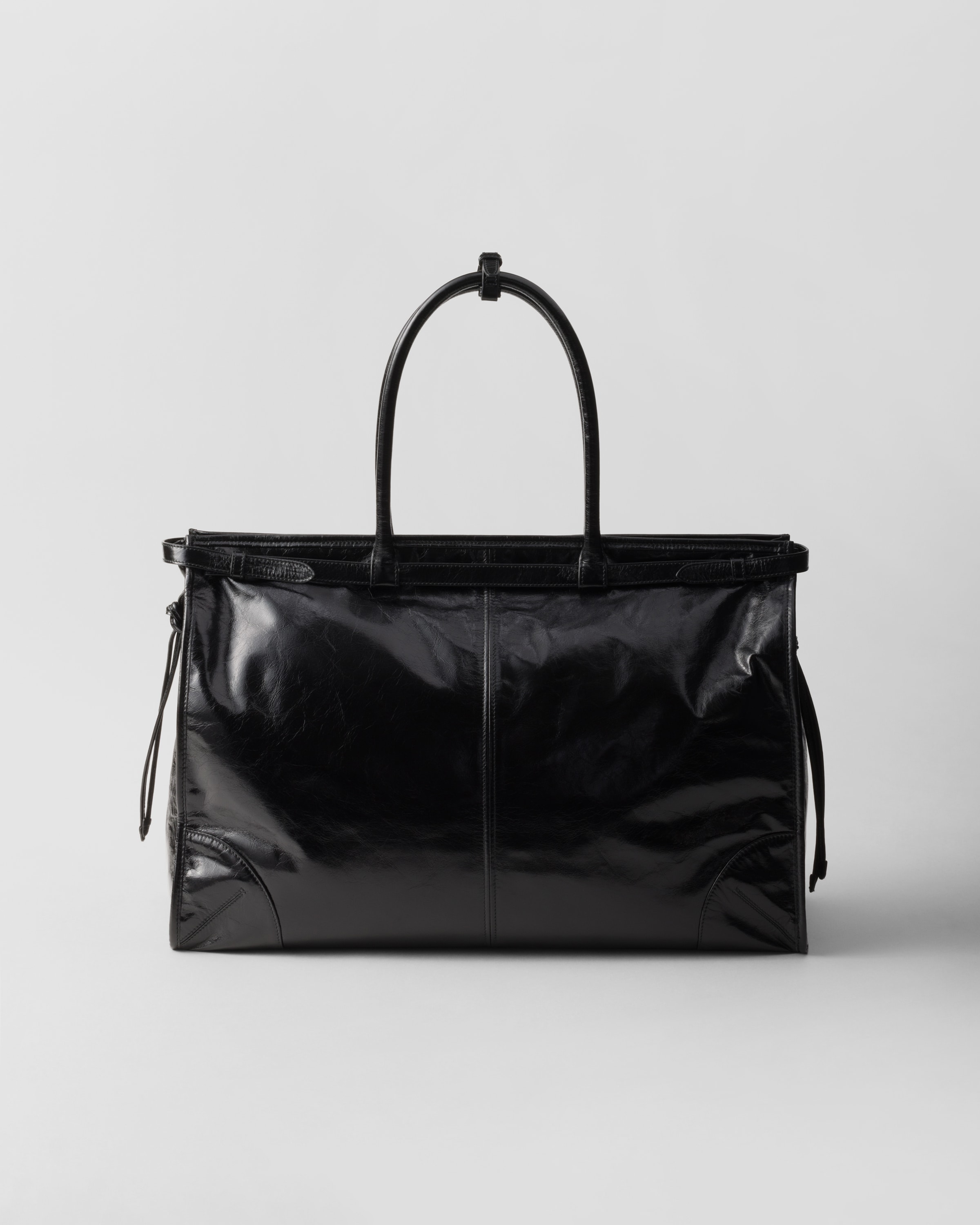 ブラック レザー トートバッグ | PRADA